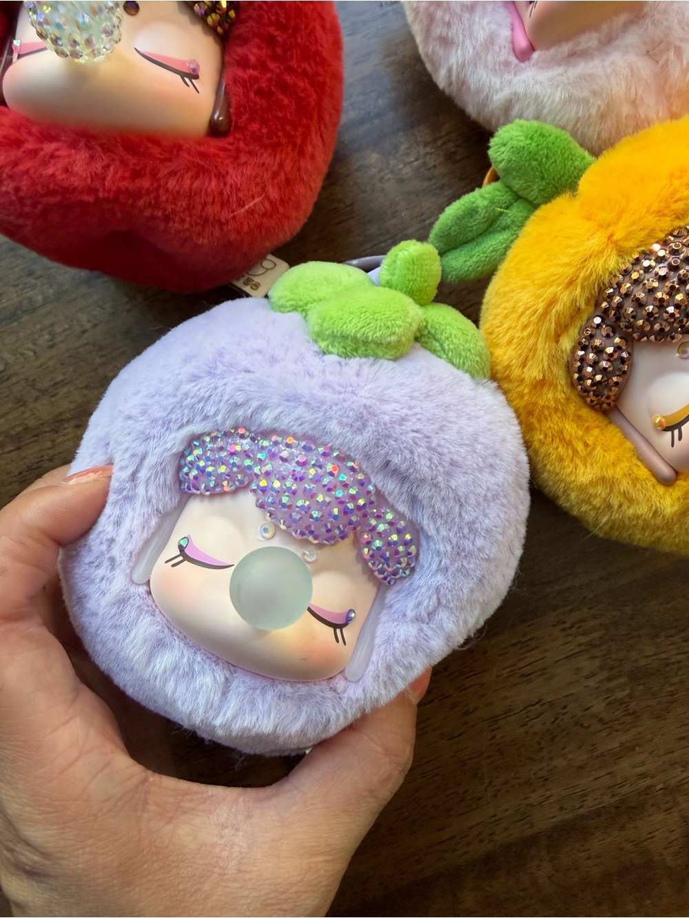 BUNDLE OF 4 Rolife Nanci Fruit Mood Series Plush Pendant Keychains - Picture 3 of 6